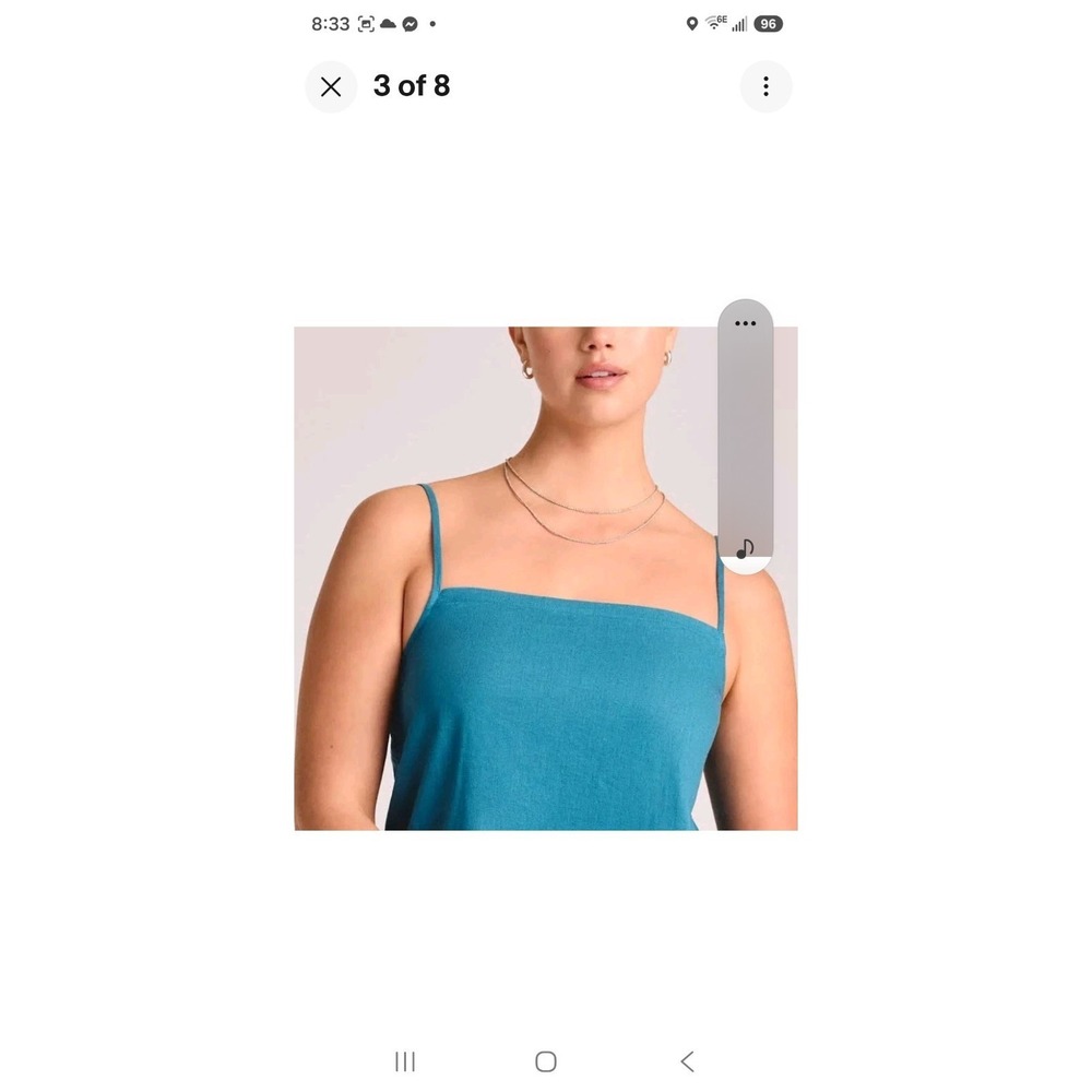 Women's SM Swimsuit Cover Up Dress - Teal Size SM - Picture 5 of 5